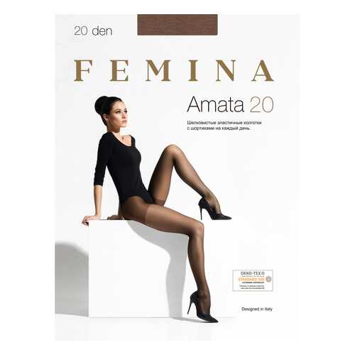 Колготки женские FEMINA AMATA 20 легкий загар 4 (L) в Оджи