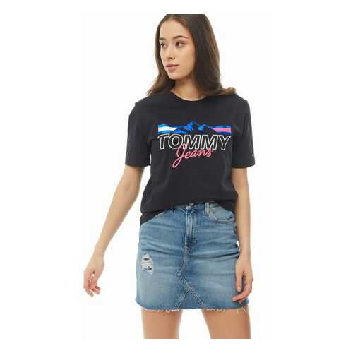 Футболка женская Tommy Jeans DW0DW07533 BBU черная 2XS в Оджи