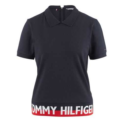 Поло женское Tommy Hilfiger WW0WW28005 синее XS в Оджи